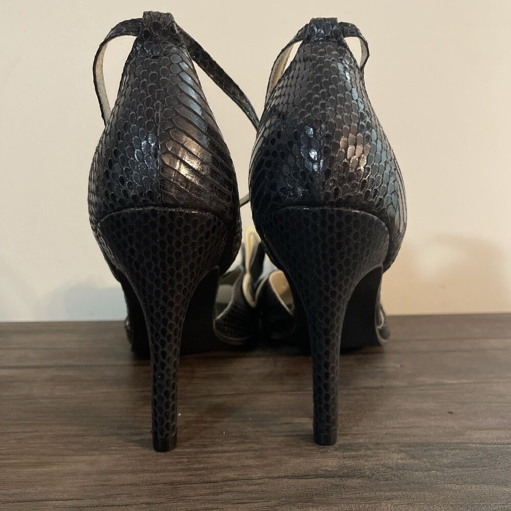 NEW Bijou By AJ Valenci Butterfly Heels Peep Toe Pumps Size 10M Party Club Y2K - Picture 4 of 11
